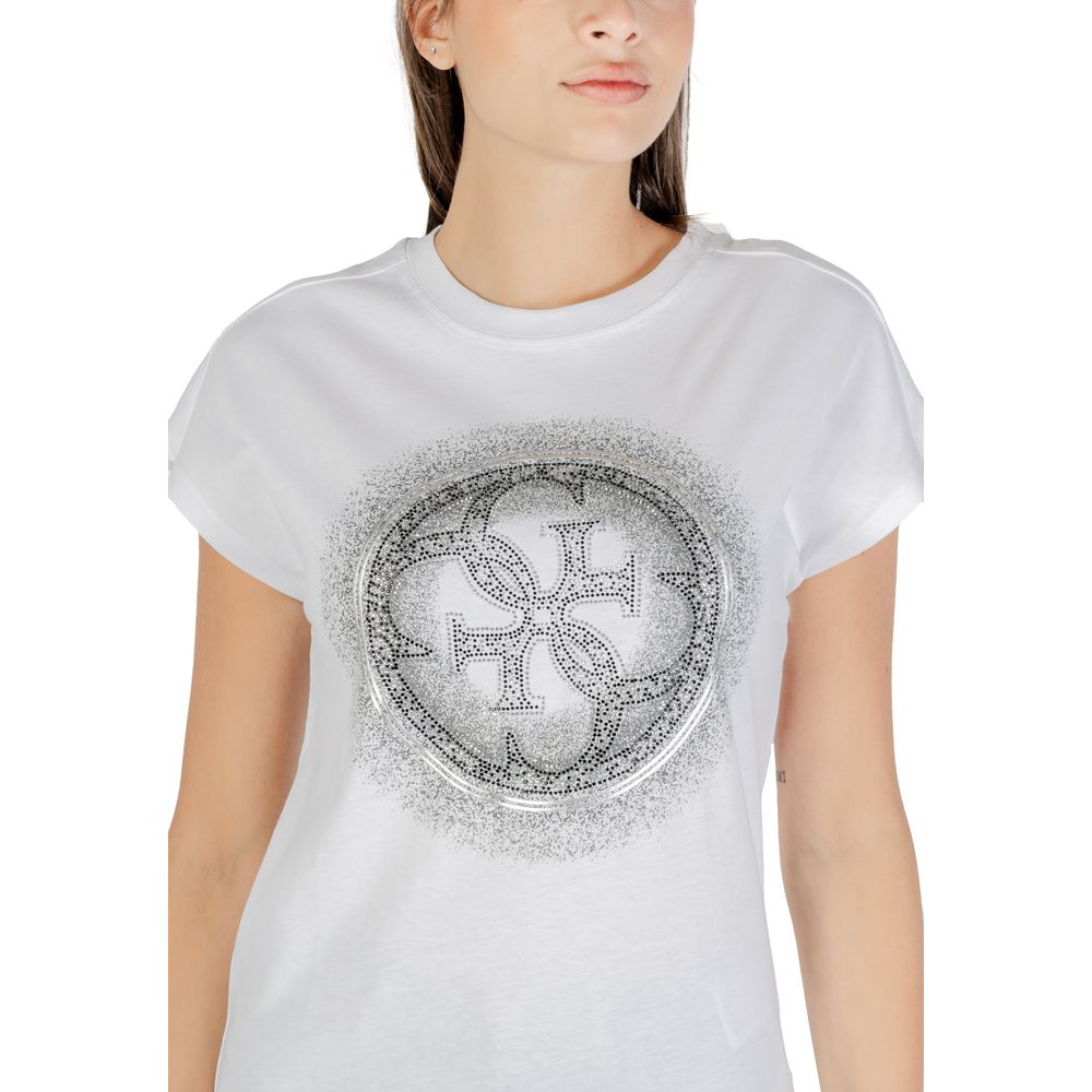 Guess White Cotton T-Shirt | Regal Royce