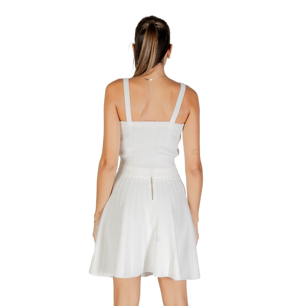 Guess Cream Viscose Tank Tops | Regal Royce