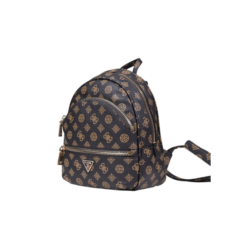 Guess Brown Polyethylene Backpack | Regal Royce