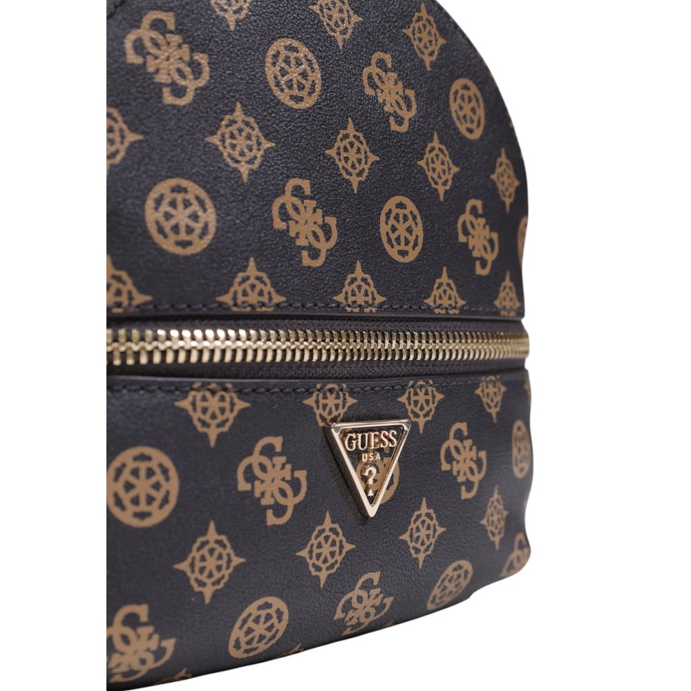 Guess Brown Polyethylene Backpack | Regal Royce