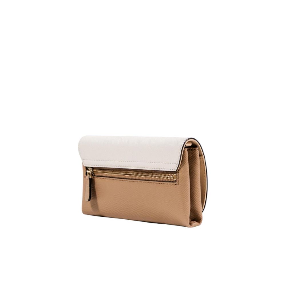 Guess Beige Polyethylene Clutch Bag | Regal Royce