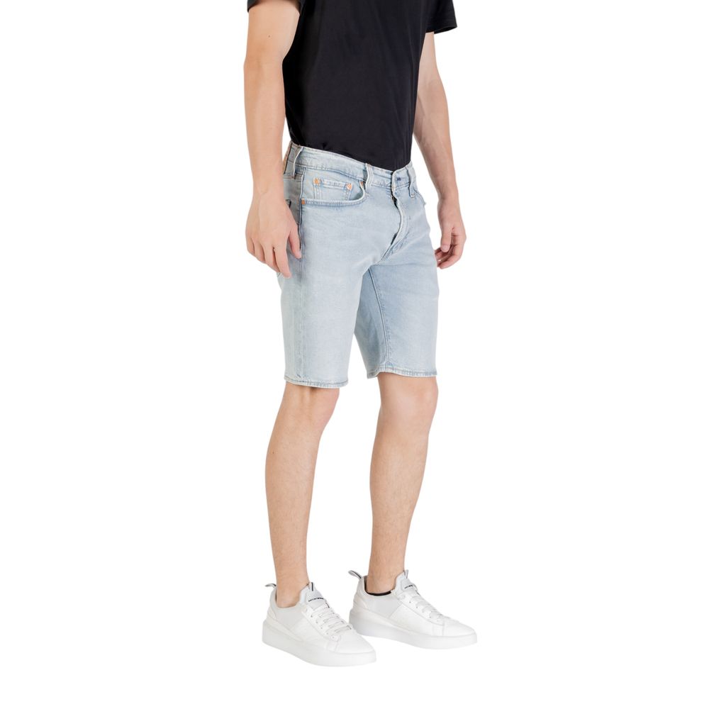 Levi's Light Blue Cotton Bermuda Shorts | Regal Royce