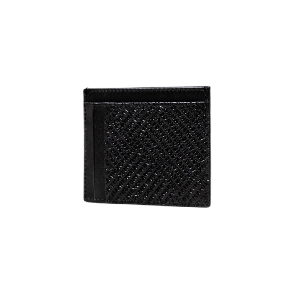 Armani Exchange Black Leather Cardholder | Regal Royce