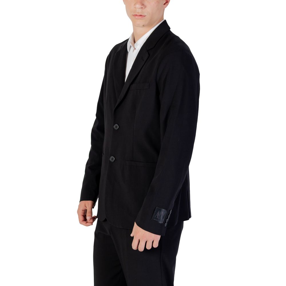 Armani Exchange Black Lyocell Blazer | Regal Royce