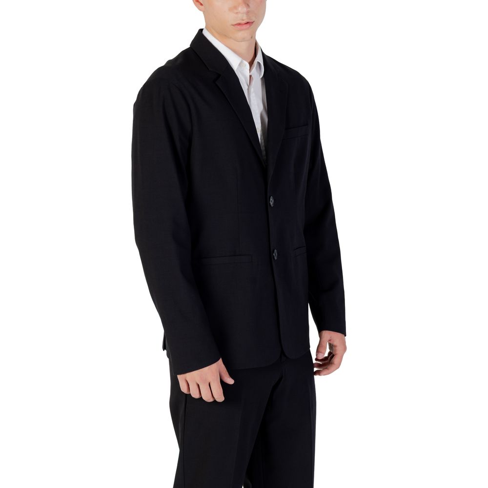Armani Exchange Black Lyocell Blazer | Regal Royce