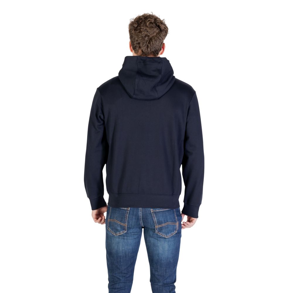 Armani Exchange Blue Cotton Hoodie | Regal Royce