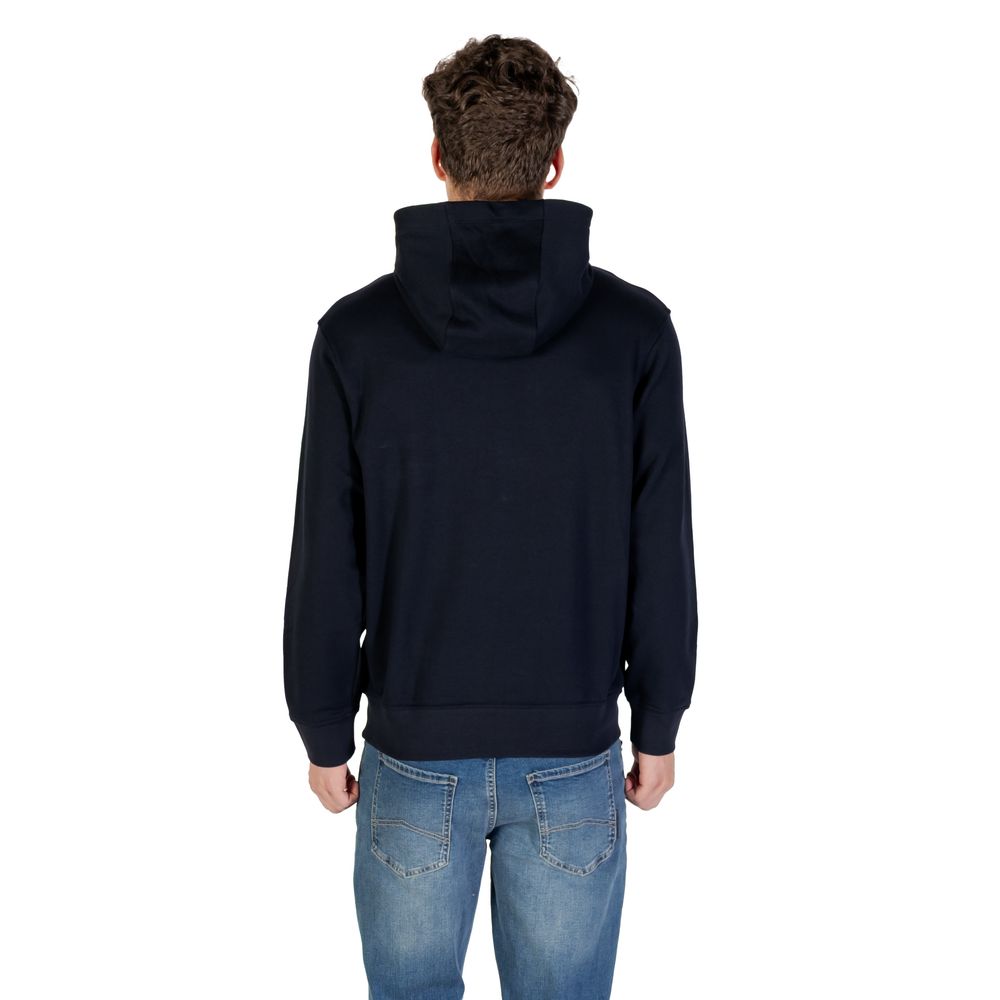 Armani Exchange Blue Cotton Hoodie | Regal Royce