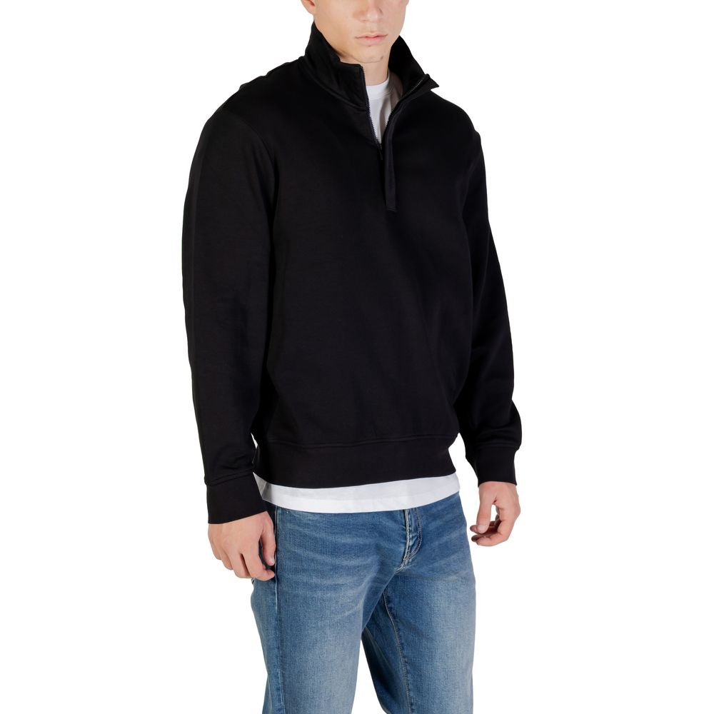 Armani Exchange Black Cotton Sweatshirt | Regal Royce
