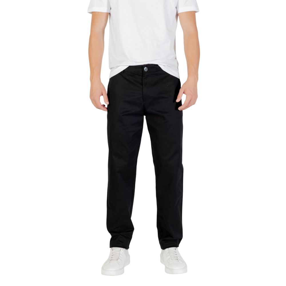 Armani Exchange Black Cotton Skinny Pants | Regal Royce