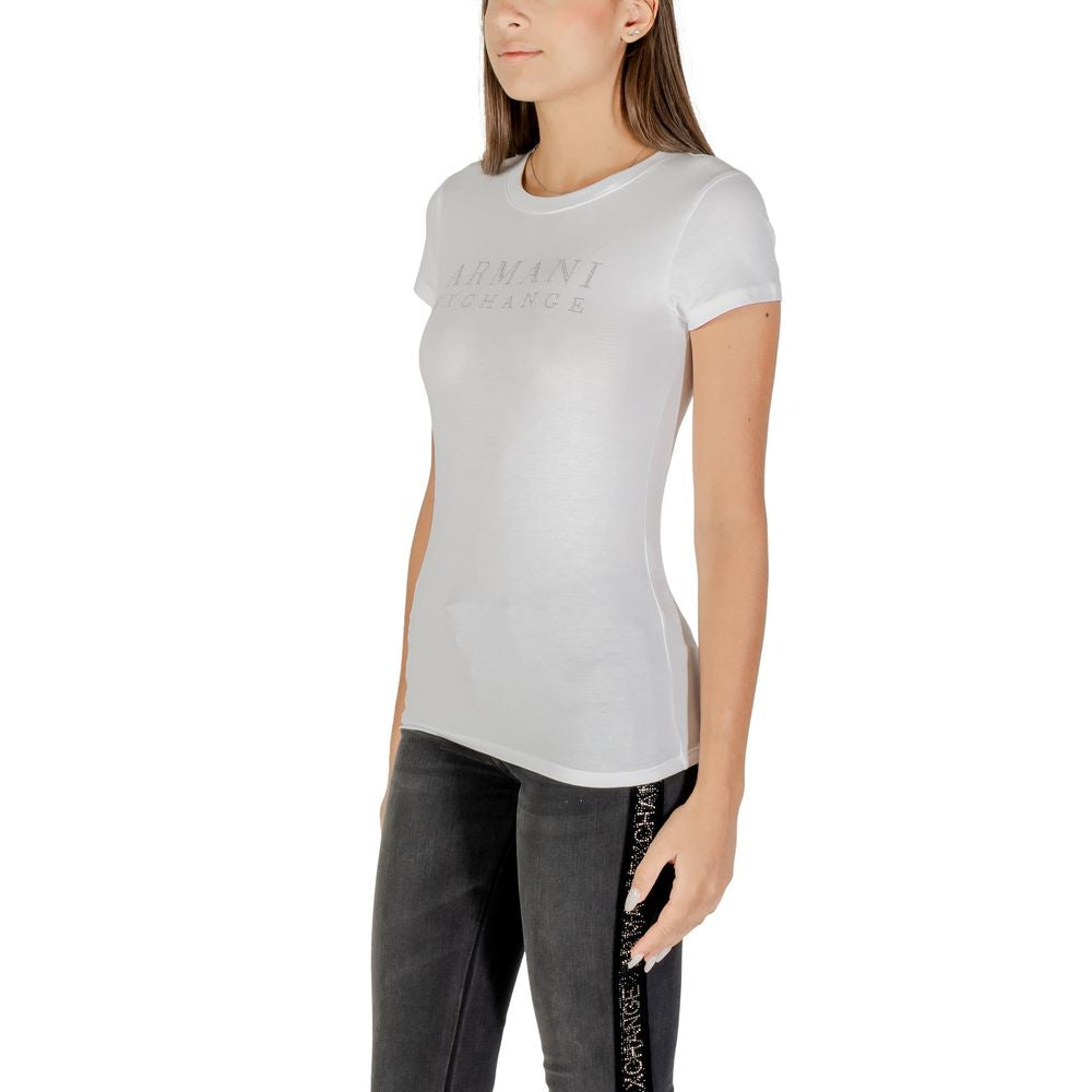Armani Exchange White Cotton T-Shirt | Regal Royce