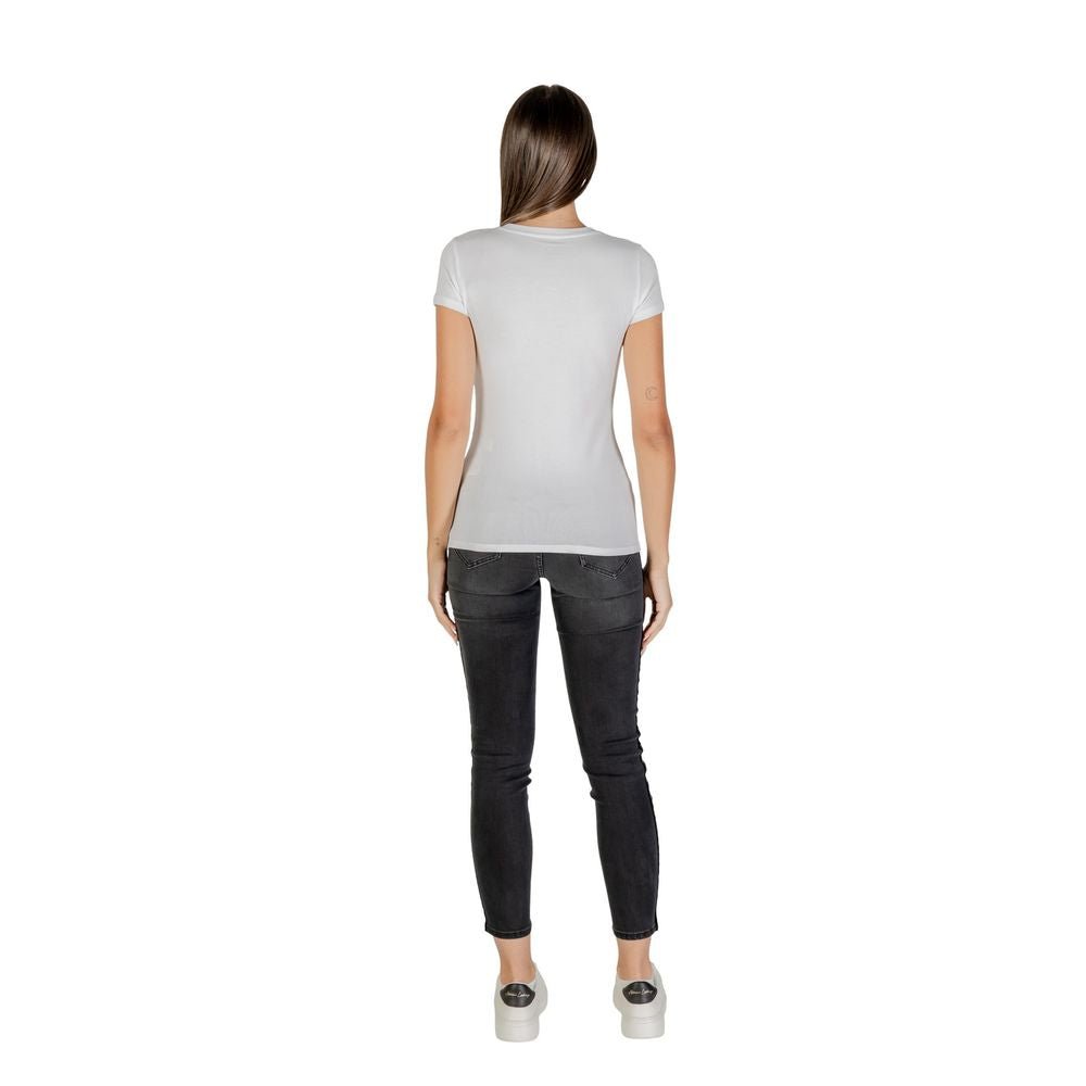 Armani Exchange White Cotton T-Shirt | Regal Royce