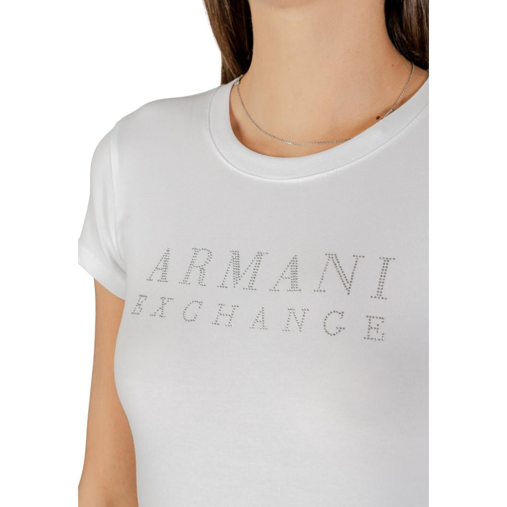 Armani Exchange White Cotton T-Shirt | Regal Royce