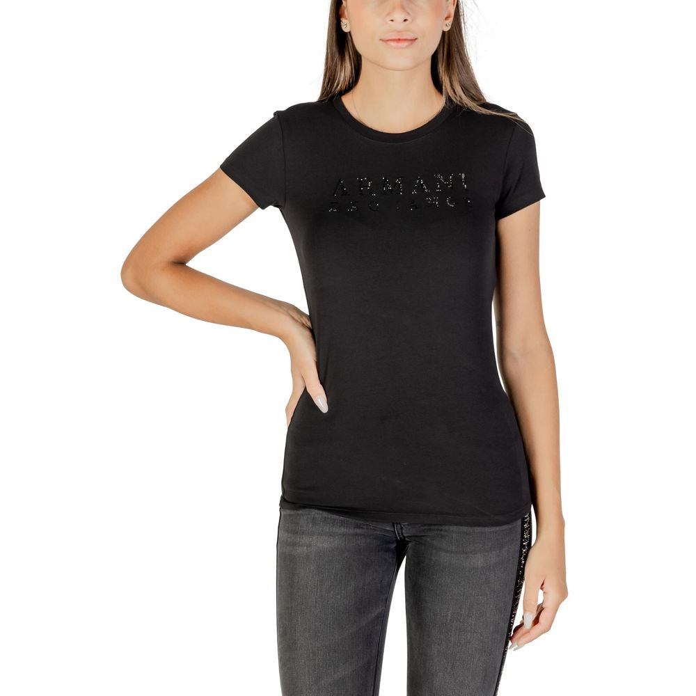 Armani Exchange Black Cotton T-Shirt | Regal Royce