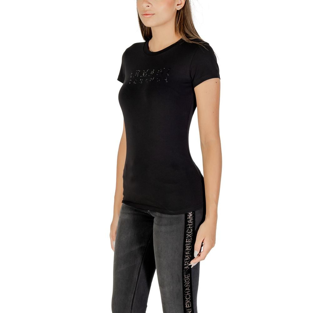 Armani Exchange Black Cotton T-Shirt | Regal Royce