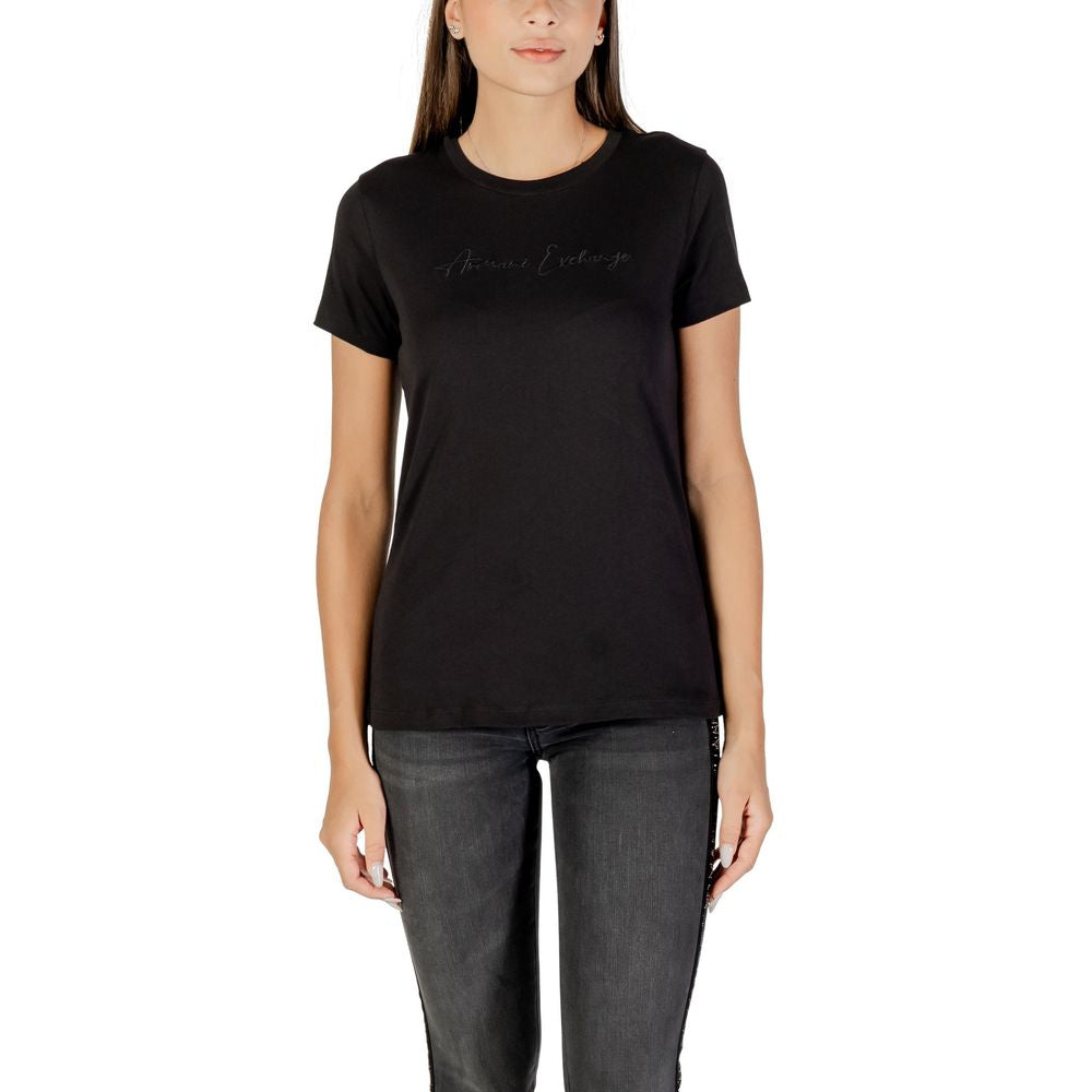 Armani Exchange Black Cotton T-Shirt | Regal Royce