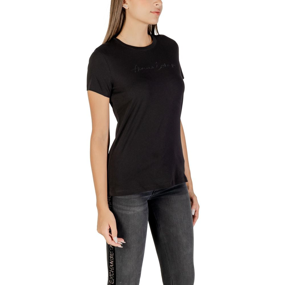 Armani Exchange Black Cotton T-Shirt | Regal Royce