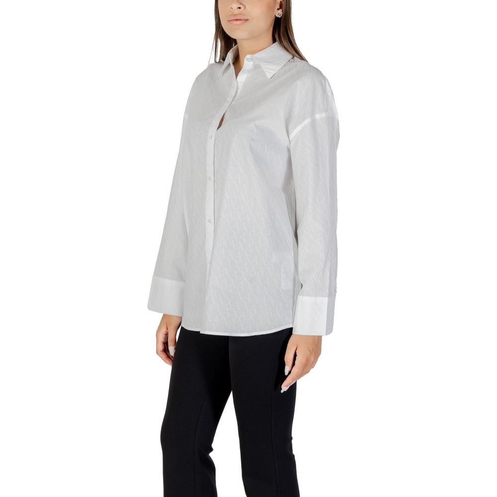 Armani Exchange White Cotton Blouse | Regal Royce