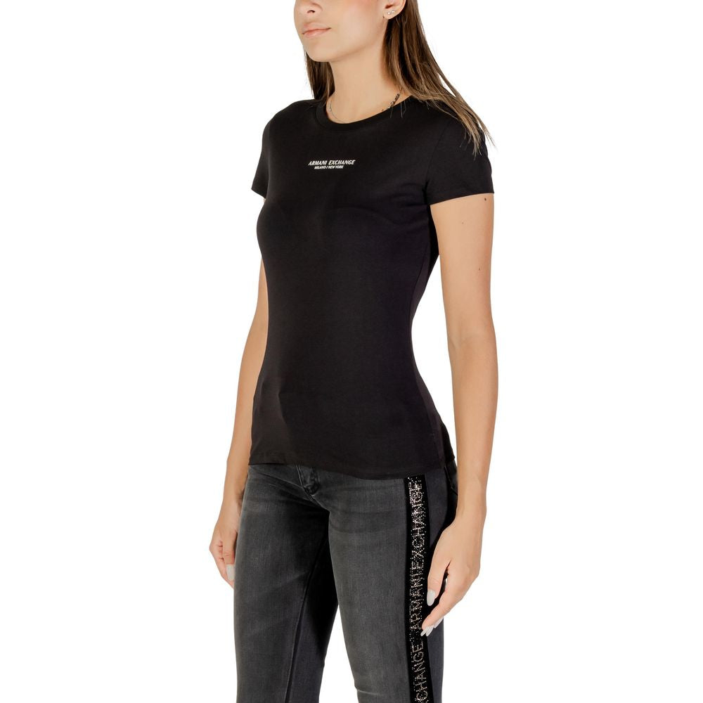 Armani Exchange Black Cotton T-Shirt | Regal Royce