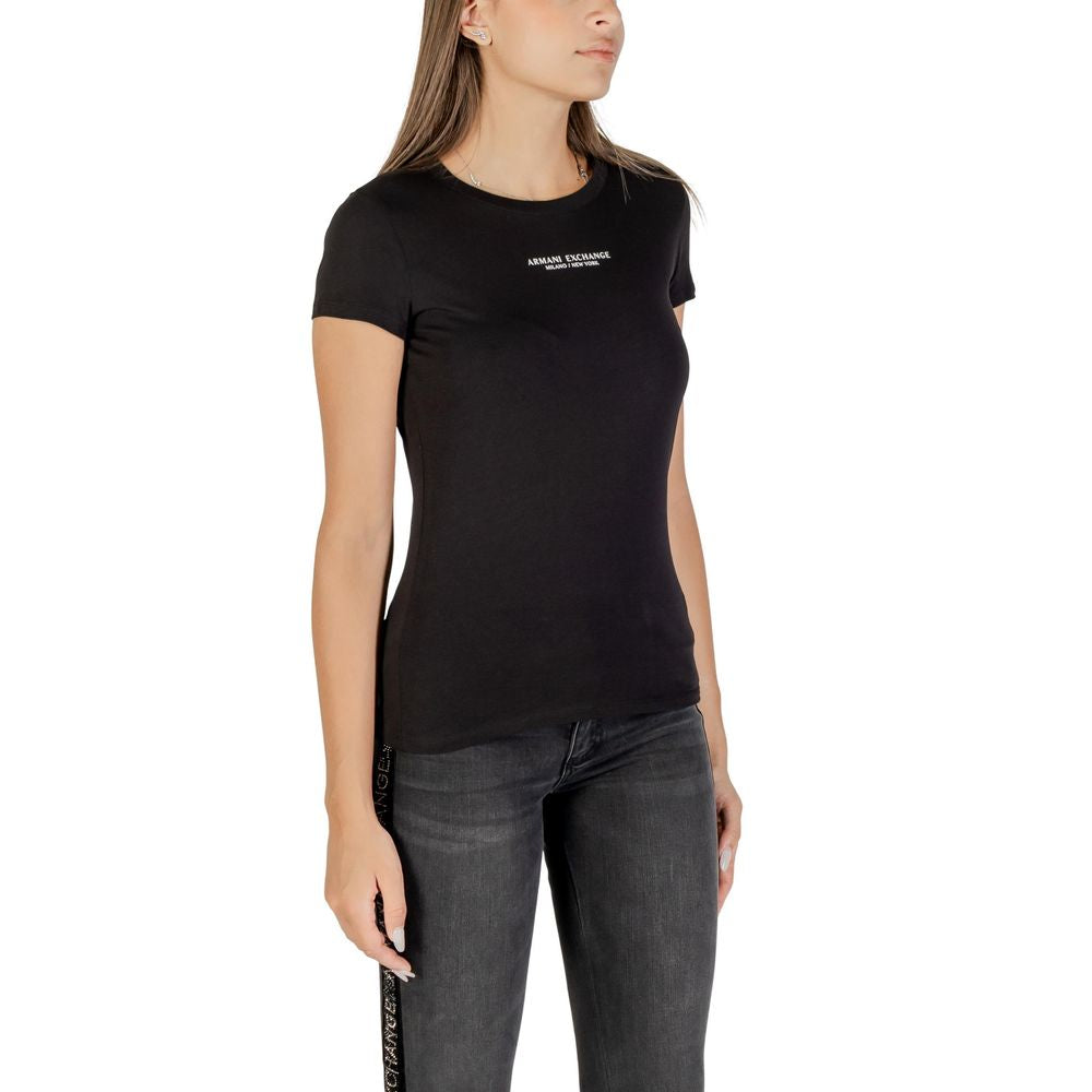 Armani Exchange Black Cotton T-Shirt | Regal Royce