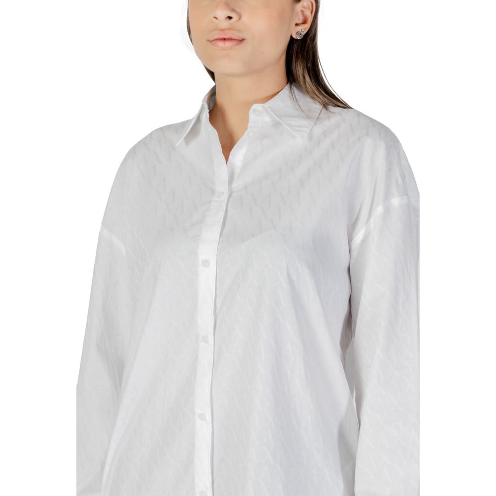Armani Exchange White Cotton Blouse | Regal Royce