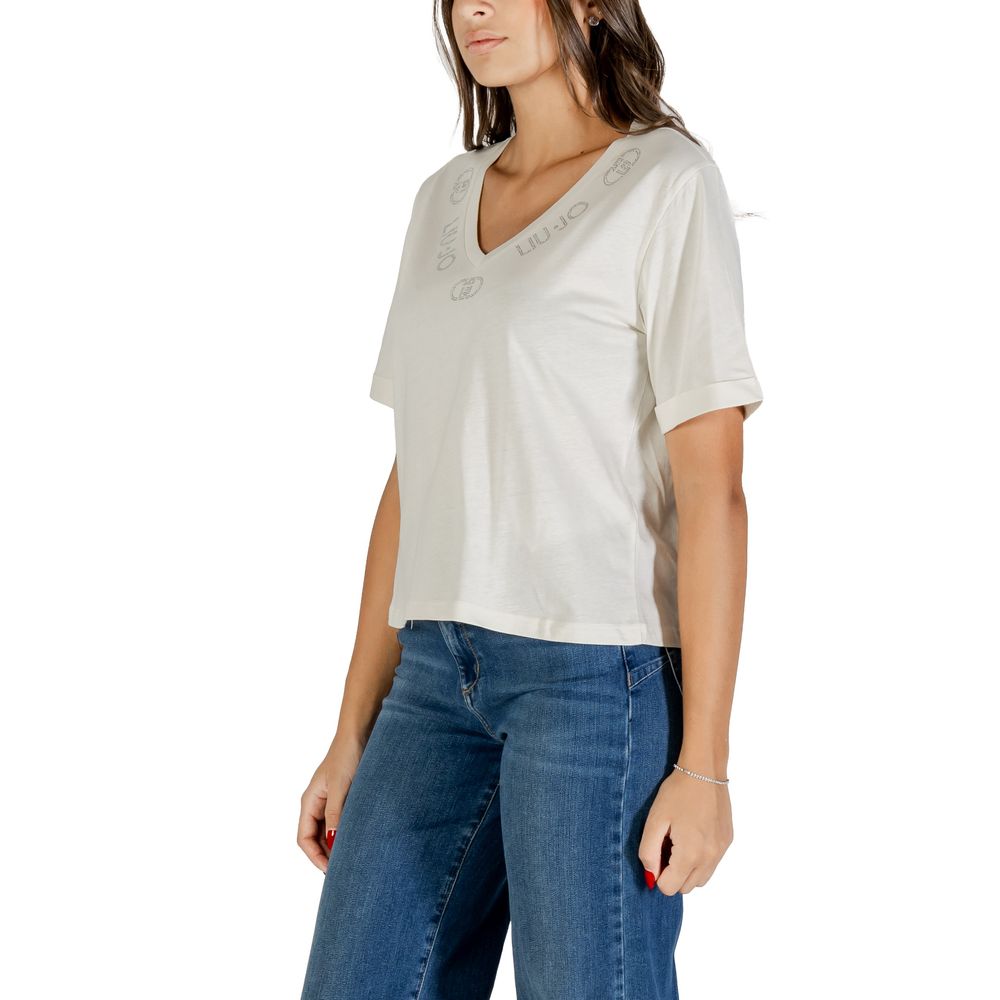 Liu Jo White Cotton T-Shirt | Regal Royce