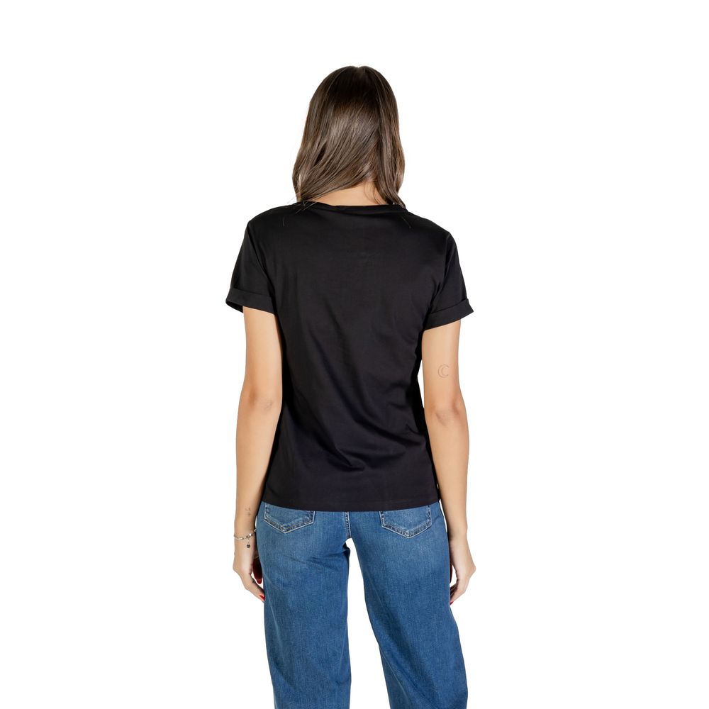 Liu Jo Black Cotton T-Shirt | Regal Royce