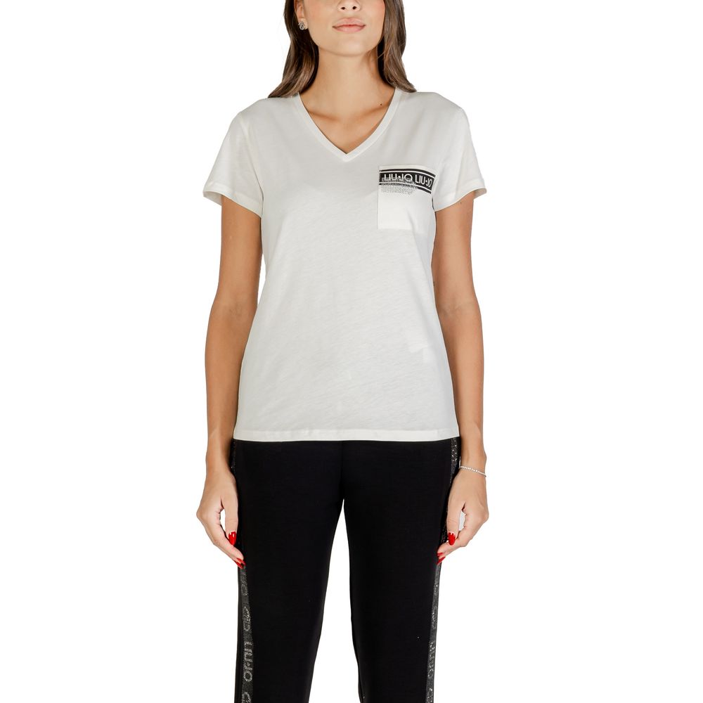 Liu Jo White Cotton T-Shirt | Regal Royce