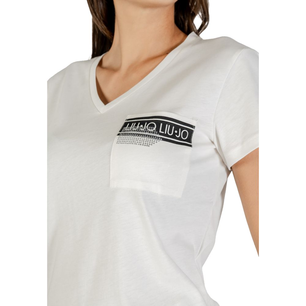 Liu Jo White Cotton T-Shirt | Regal Royce