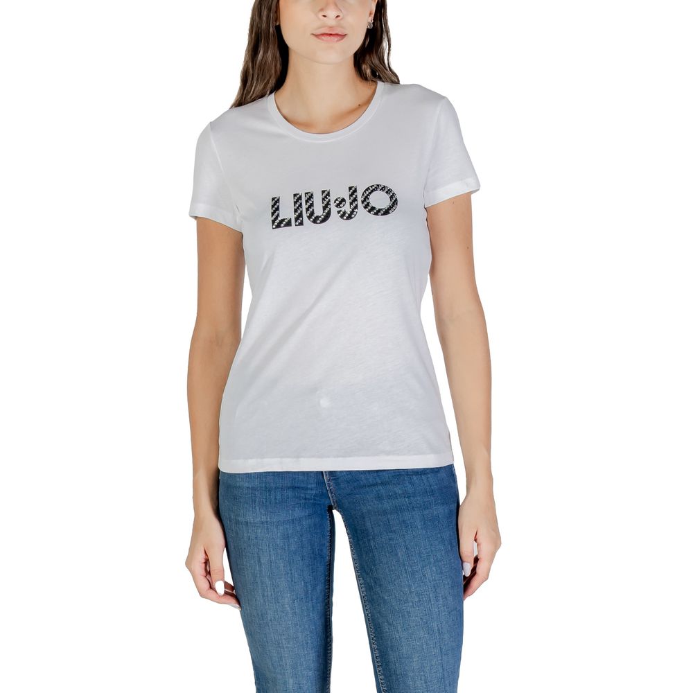 Liu Jo White Cotton T-Shirt | Regal Royce