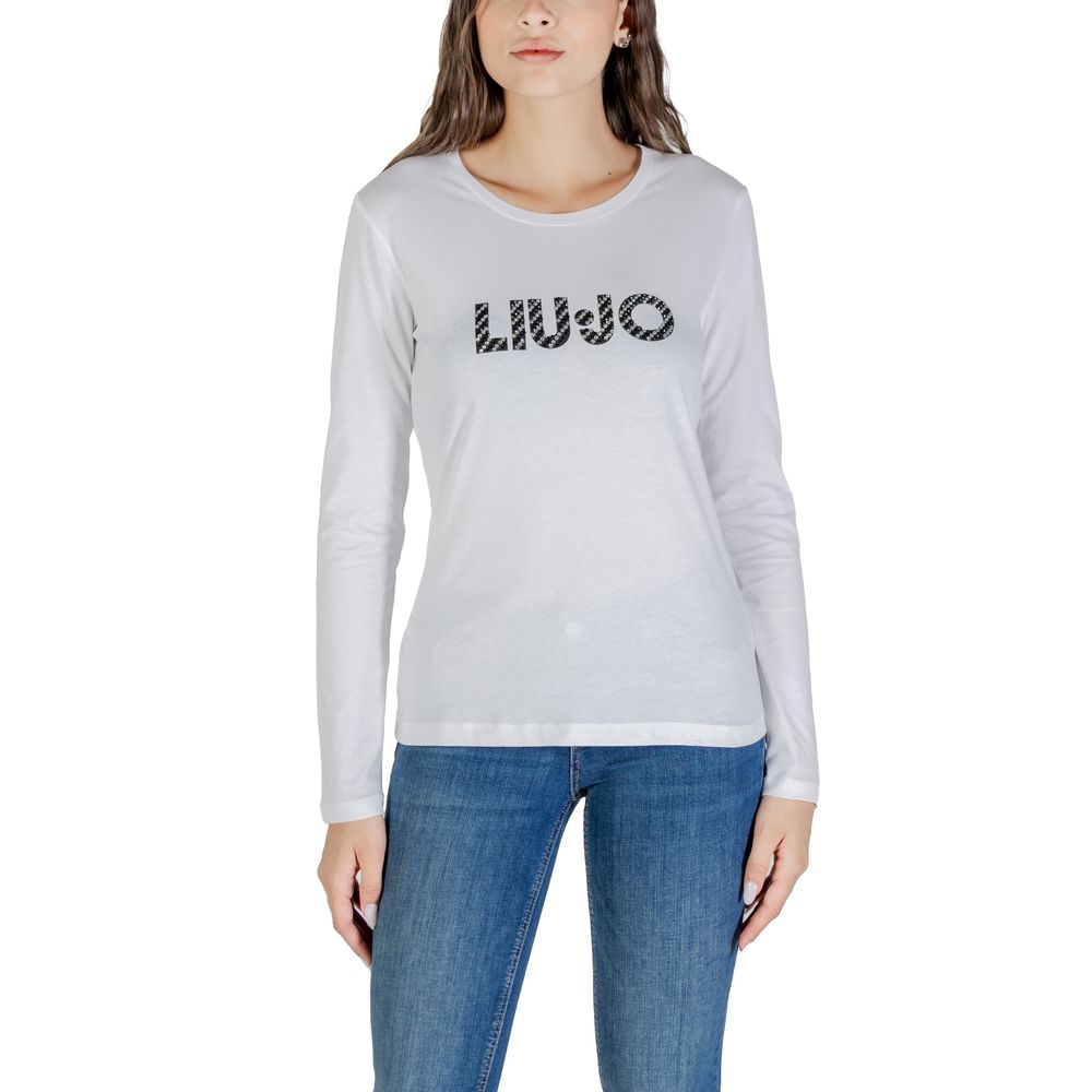Liu Jo White Cotton Long Sleeve T-Shirt | Regal Royce