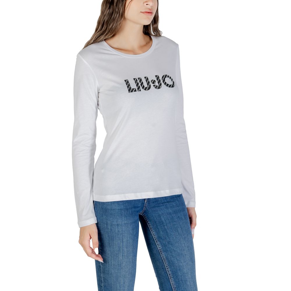 Liu Jo White Cotton Long Sleeve T-Shirt | Regal Royce