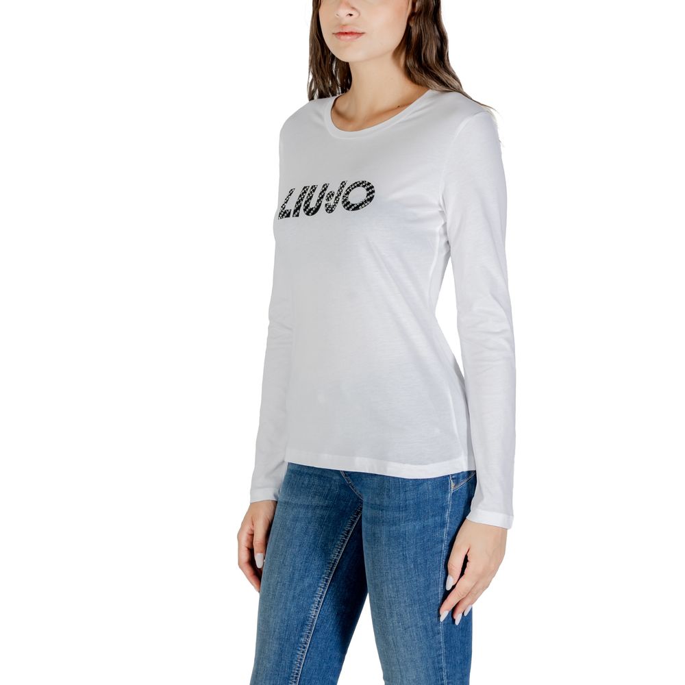 Liu Jo White Cotton Long Sleeve T-Shirt | Regal Royce