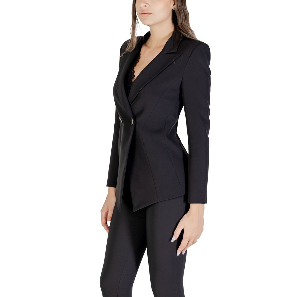 Rinascimento Black Polyester Blazer | Regal Royce