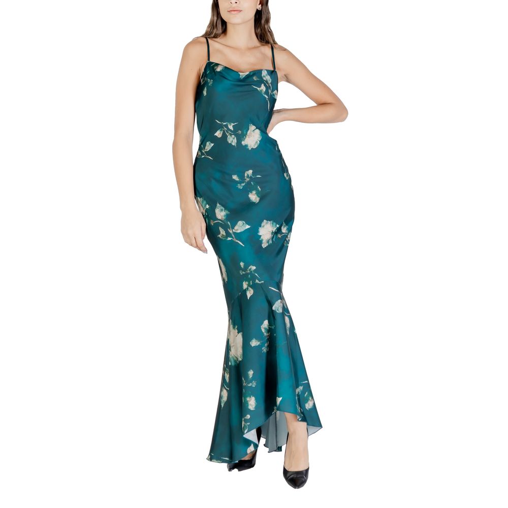 Rinascimento Bicolor Polyester Long Dress | Regal Royce