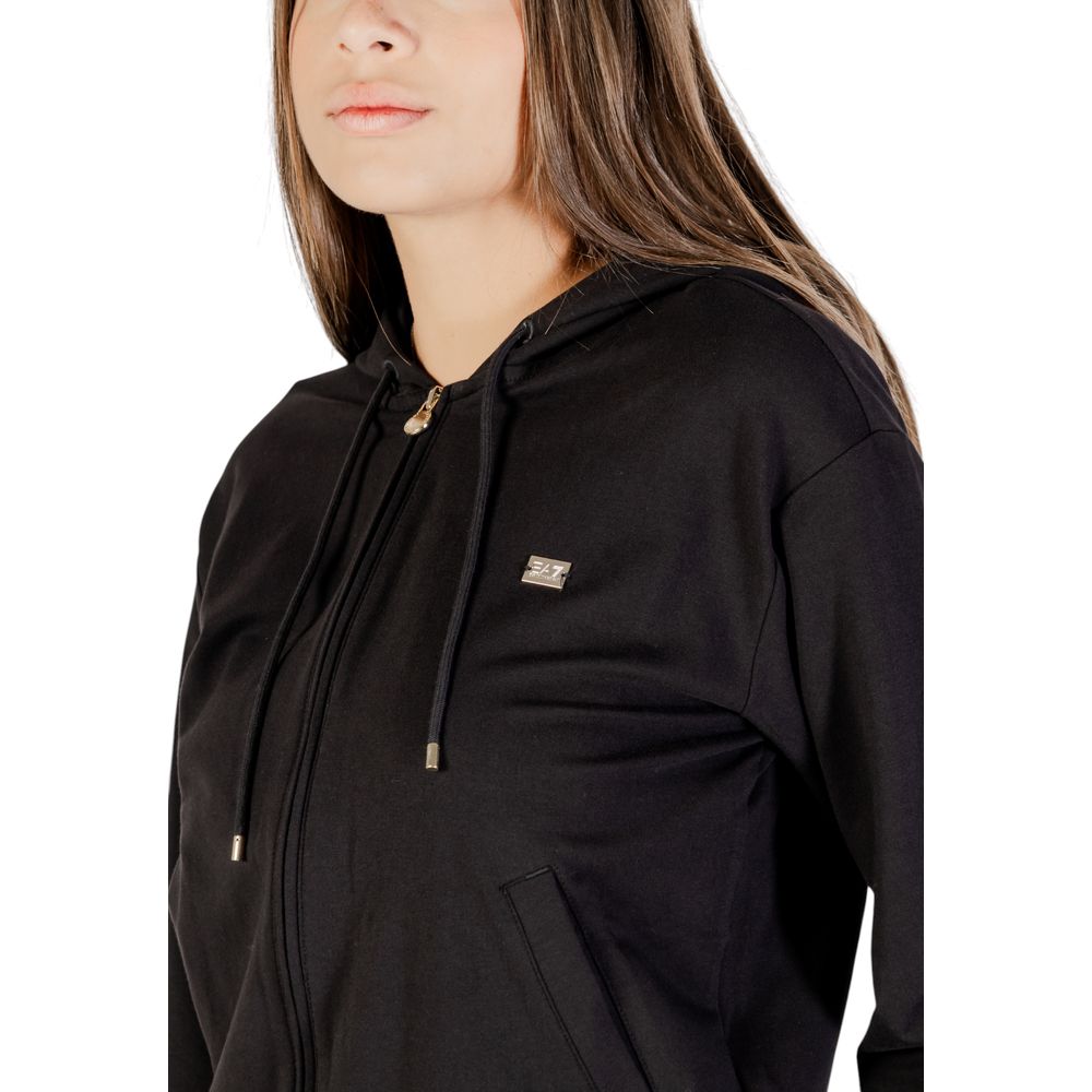 EA7 Emporio Armani Black Cotton Tracksuit | Regal Royce