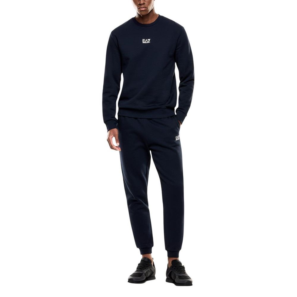 EA7 Emporio Armani Blue Cotton Sweatshirt | Regal Royce