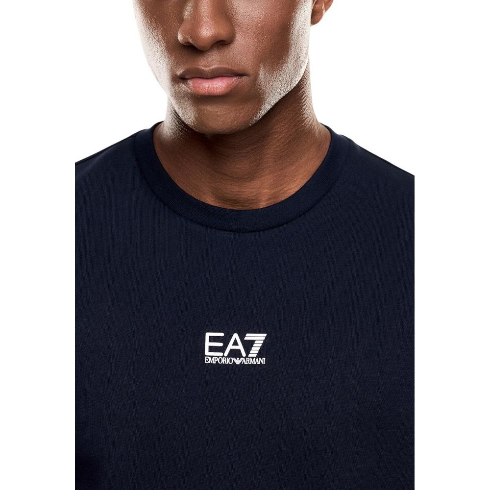EA7 Emporio Armani Blue Cotton Sweatshirt | Regal Royce