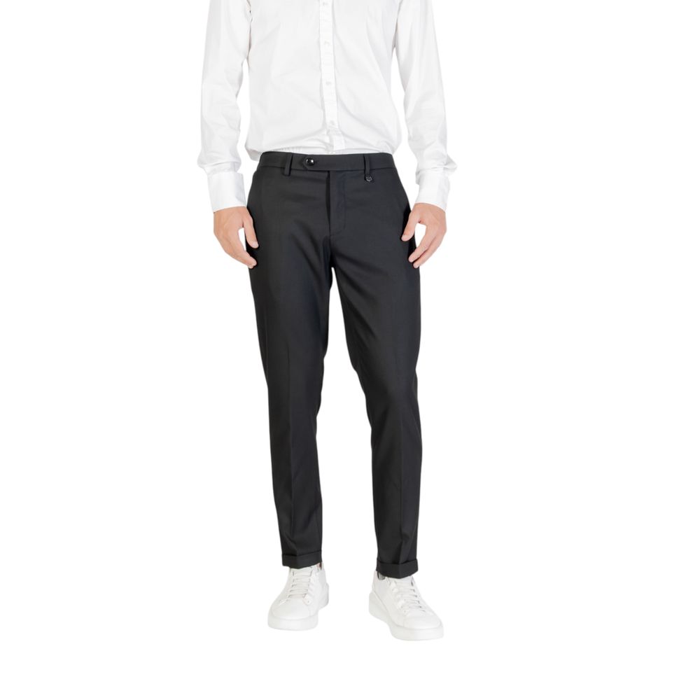 Antony Morato Black Polyester Skinny Pants | Regal Royce