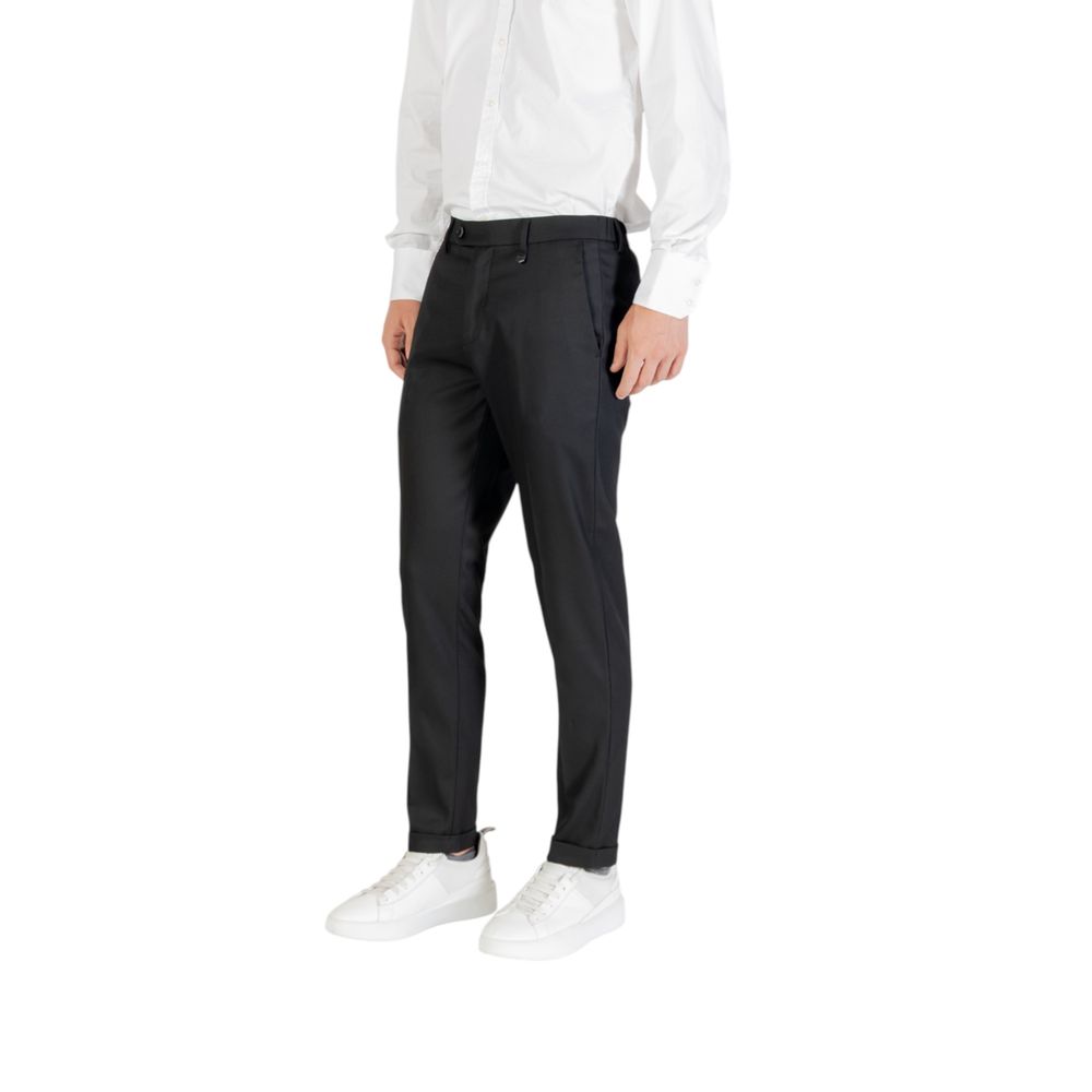 Antony Morato Black Polyester Skinny Pants | Regal Royce