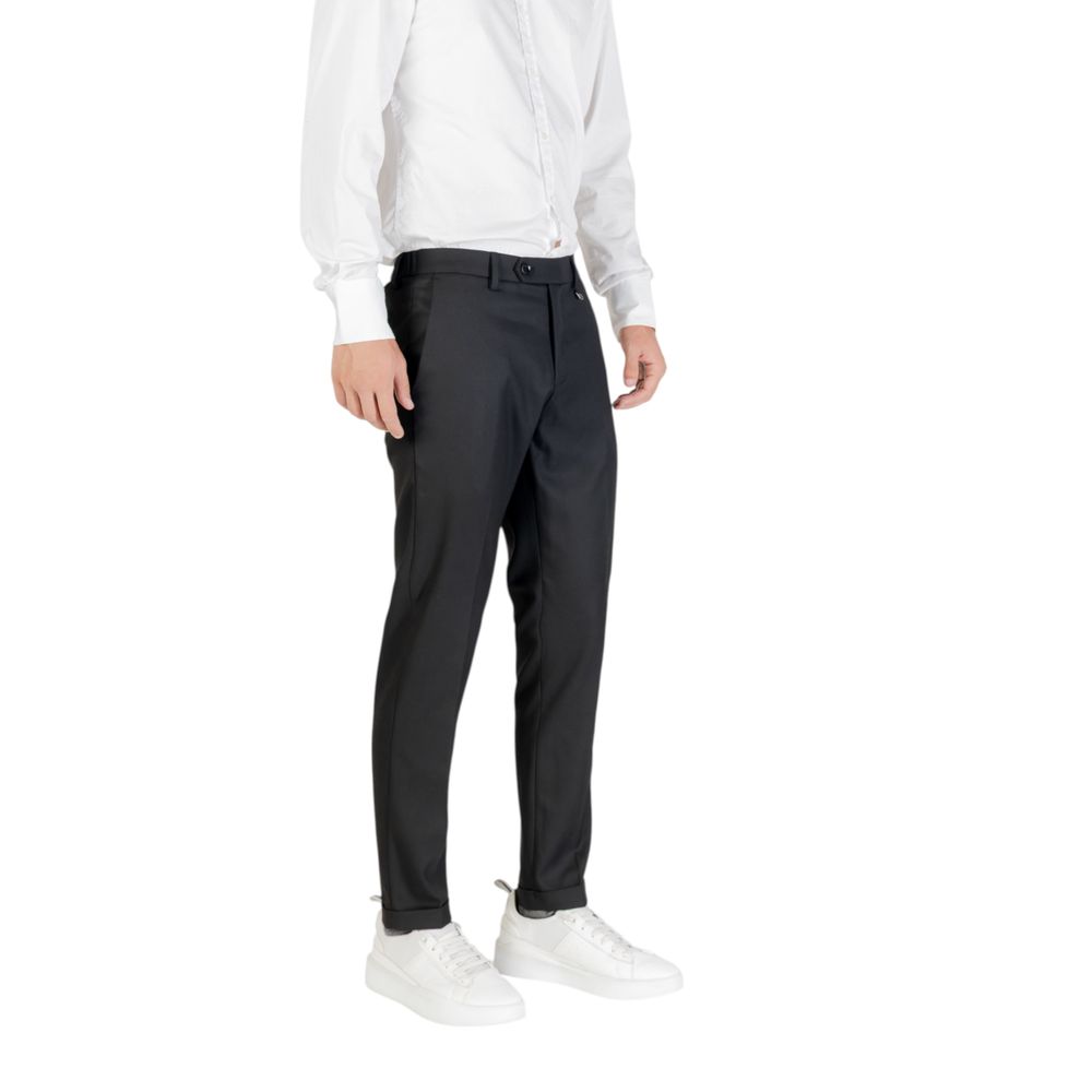 Antony Morato Black Polyester Skinny Pants | Regal Royce