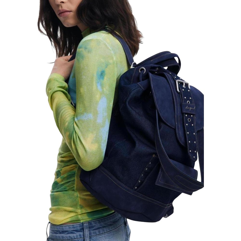 Desigual Blue Polyethylene Backpack | Regal Royce