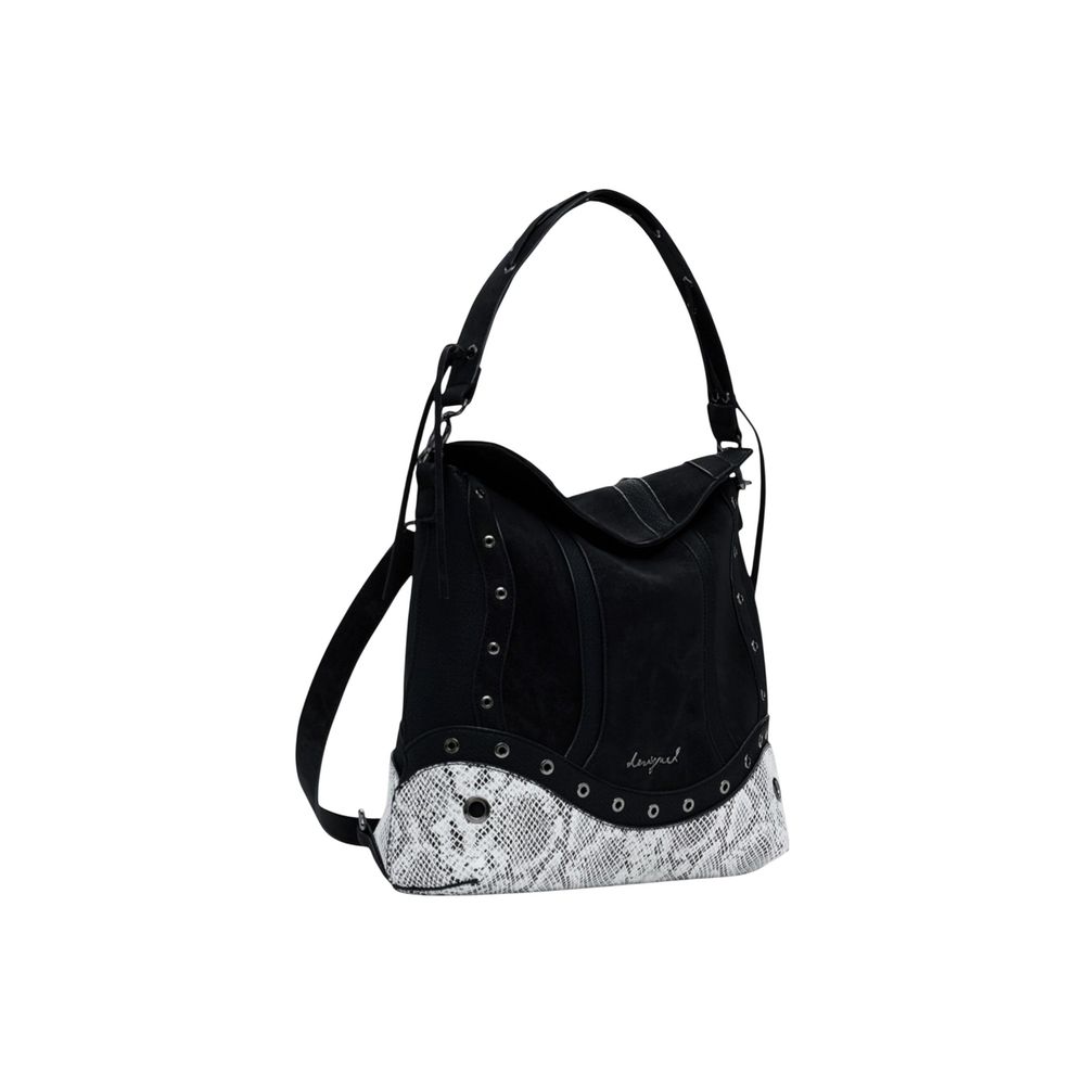 Desigual Black Polyethylene Backpack | Regal Royce