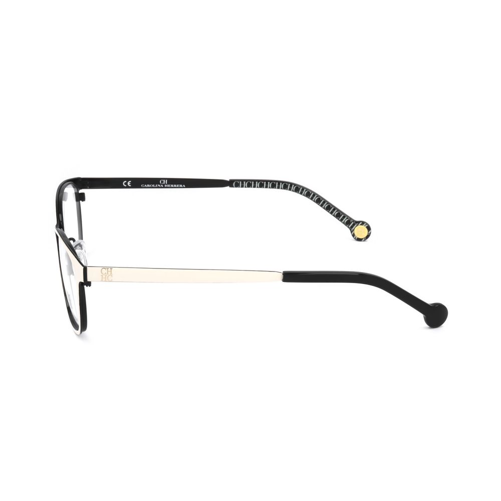 Carolina Herrera Black Stainless Steel Glasses (Frames) | Regal Royce