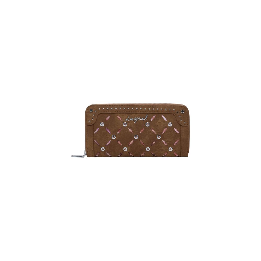 Desigual Beige Polyethylene Wallet | Regal Royce