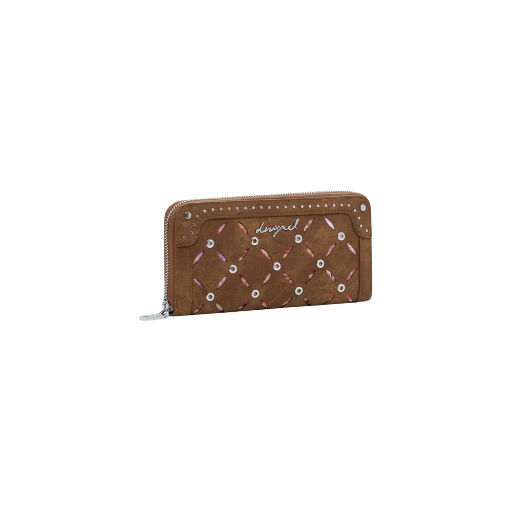 Desigual Beige Polyethylene Wallet | Regal Royce