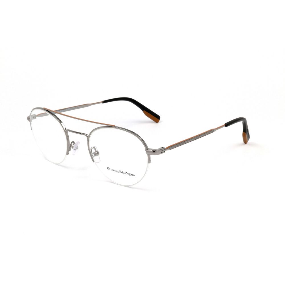 Ermenegildo Zegna Gray Metal Glasses (Frames) | Regal Royce