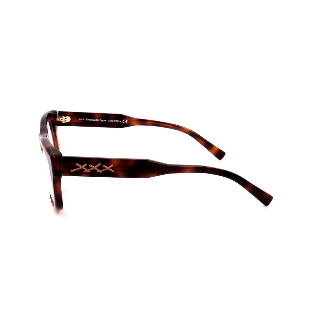 Ermenegildo Zegna Brown Resin Glasses (Frames) | Regal Royce