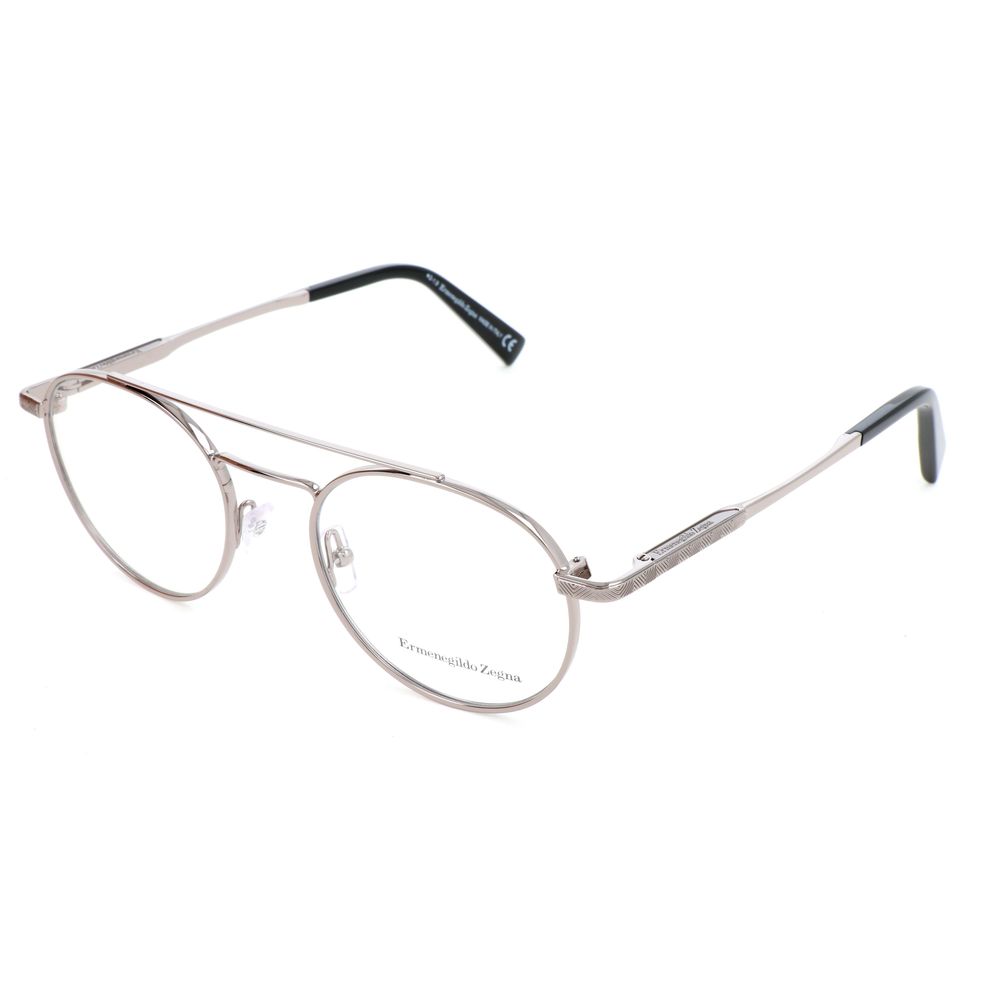 Ermenegildo Zegna Gray Metal Glasses (Frames) | Regal Royce