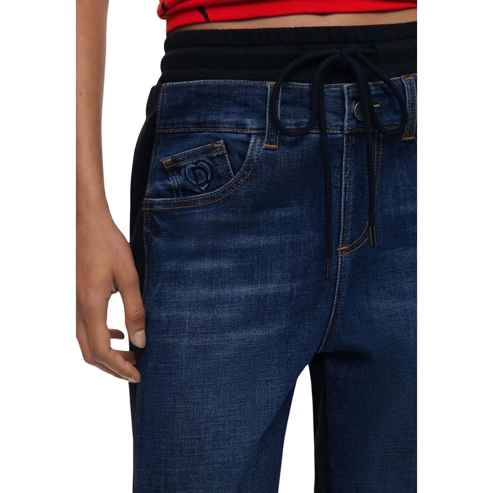 Desigual Blue Cotton Joggers (Workout Pants) | Regal Royce