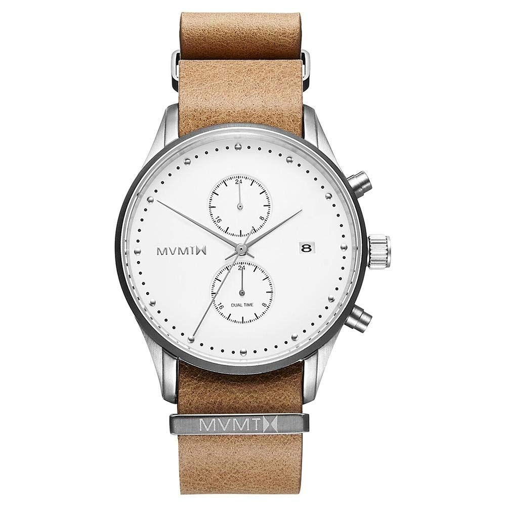 MVMT Brown Leather Dress Watch | Regal Royce